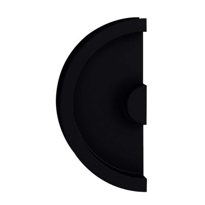 Poignée pour porte coulissante demi lune noire