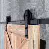 Système de rail pour porte coulissante suspendue WHEEL