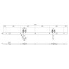 Système de rail pour porte coulissante suspendue WHEEL