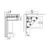 Pied de meuble de cuisine triangulaire