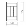 Range-couverts COMBI 5 compartiments
