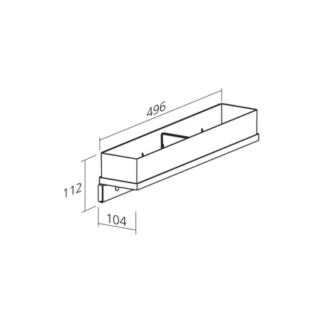 Rangement coulissant PURE pour dressing