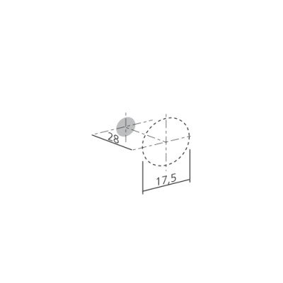 Bouton de meuble FM - Or mat