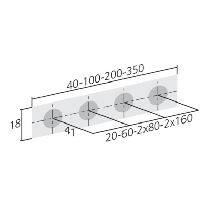 Poignée profil EDGE STRAIGHT de FURNIPART - Or
