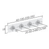 Poignée profil EDGE STRAIGHT de FURNIPART - Or