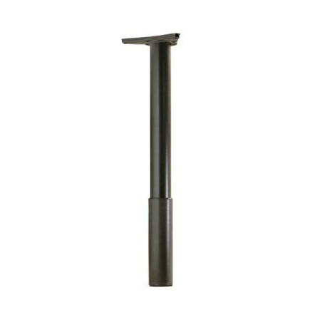 Pied de table réglable, inox, chromé ou noir, hauteur 810 à 910 mm