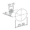 Bouton de meuble CISS - Or satiné