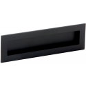 Poignée de meuble noire cuvette rectangle