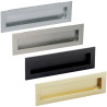 Poignée de meuble CUVETTE rectangle - Look inox