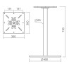 Pied de table central DOUGLAS - 730 mm