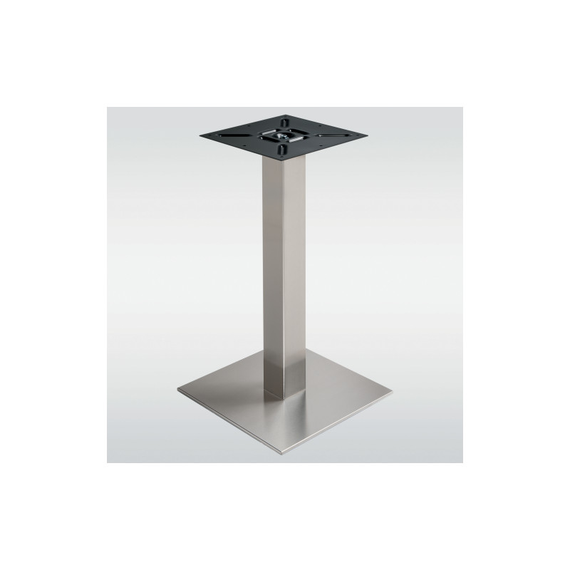 Pied de table carré inox