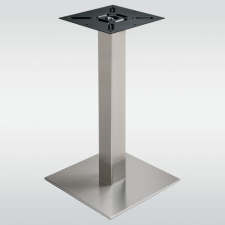 Pied de table carré inox