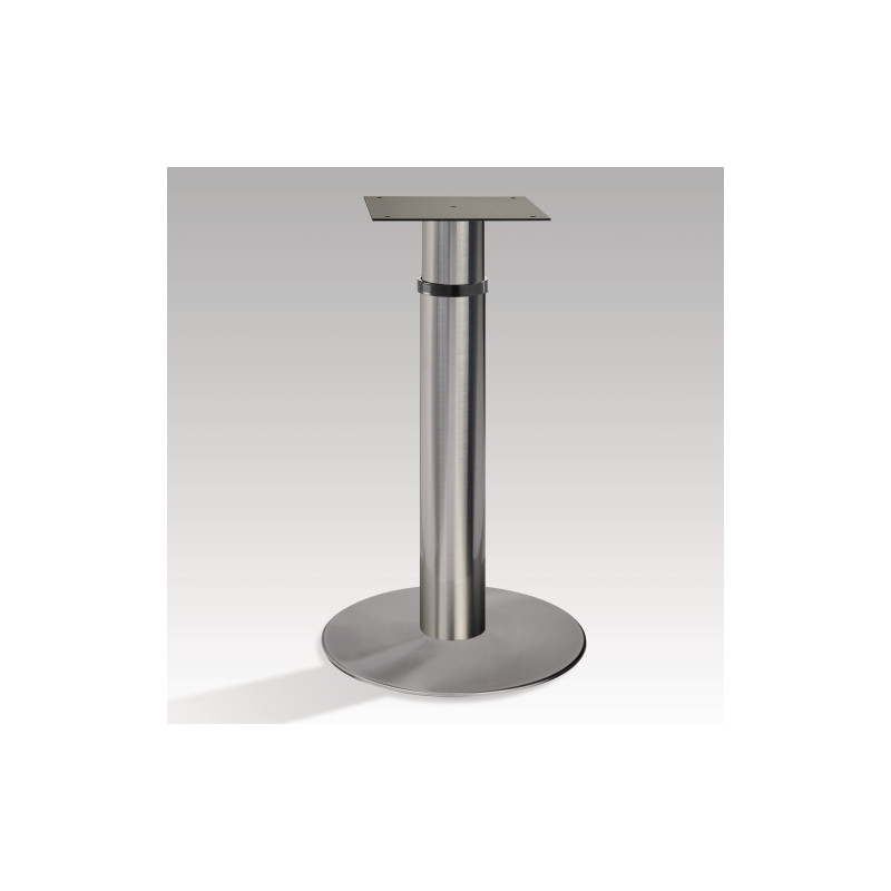 Pieds de table réglables en hauteur facilement - Rond et Inox