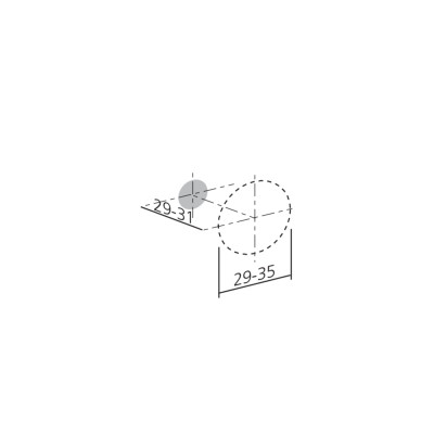 Bouton de meuble GLITTER - Or satiné
