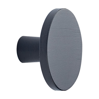 Bouton de meuble PLATO - Noir brossé