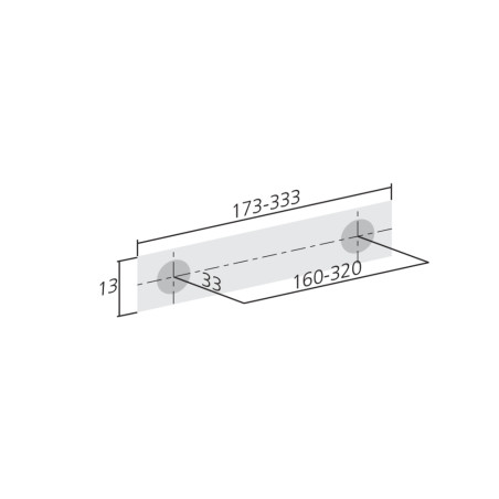 Poignée de meuble look inox TRIYAN