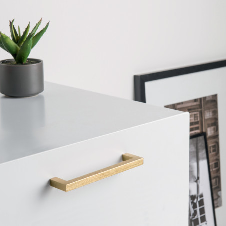 Poignée de meuble noir brossé SQUARE 10 FURNIPART
