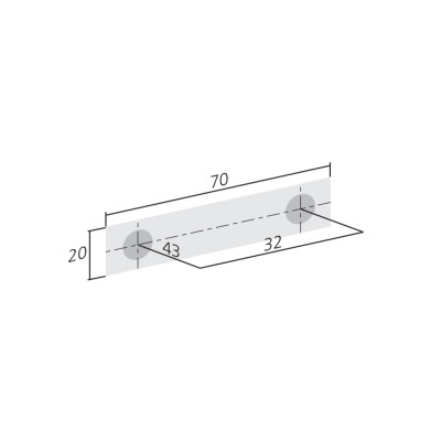 Poignée de meuble DROP - Look inox