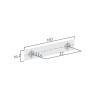 Poignée de meuble HAMMER de FURNIPART - Look inox