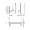 Cadre d'étagère profondeur 200mm YouK