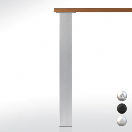 Pied de table carré 80 - hauteur 1100 mm