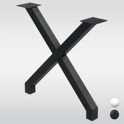 Pied de table en X - 710 mm
