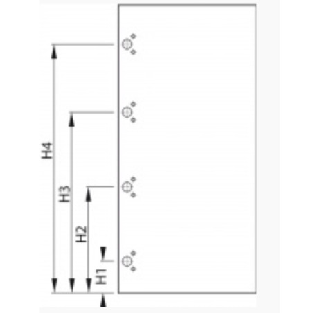 Perçage 4 charnières par porte