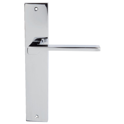 Poignée de porte sur plaque FILA - Look inox