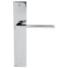 Poignée de porte sur plaque FILA - Look inox