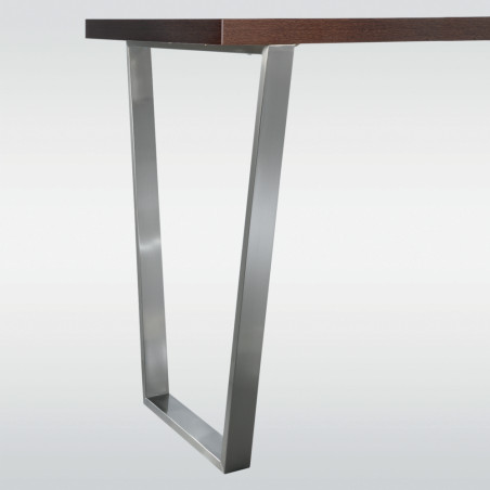 Pied de table TRAPEZE - Look inox