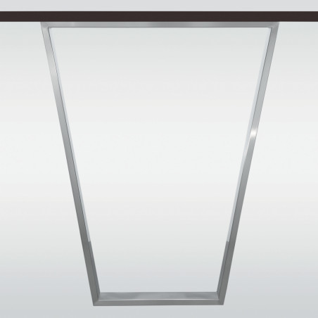 Pied de table TRAPEZE - Look inox