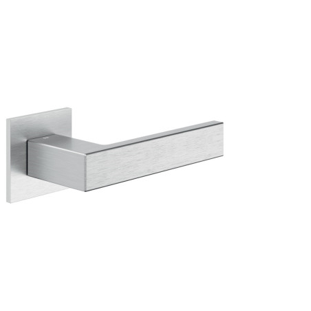 Poignée de porte EDRA sur rosace carrée gris anthracite