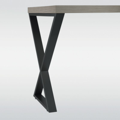 Pied de table design en X - 710 mm