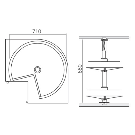 Élément d'angle Pro ARK - 800 X 800 mm