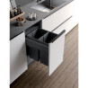 Poubelle EVO tri sélectif - 58 L