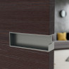 Poignée de porte coulissante horizontale - Inox brossé