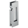Poignée de chant pour porte en verre - Look inox