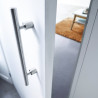 Poignée de porte coulissante Ø25 mm - Chromé mat