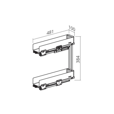 Ensemble coulissant étroit K-LINE - Kesseböhmer