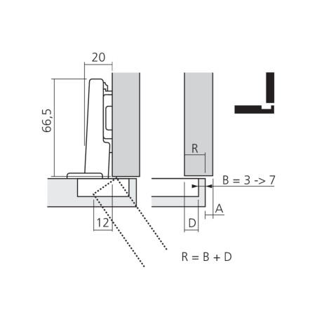 Charnières Blum CLIP Top Blumotion 110°