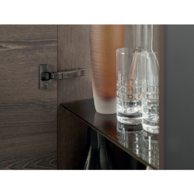 Charnière Blum CLIP top BLUMOTION 110° pour porte en applique Noir Onyx