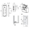 Serrure électronique à code fixe KEY-V