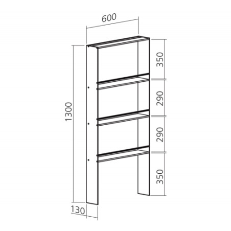 Étagère à poser MODULAR 600 mm