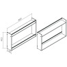 Étagère à poser pour îlot MODULAR 900 mm