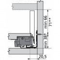 Tiroir sur mesure à l'anglaise LEGRABOX BLUM - Hauteur : 106 mm