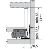 Tiroir sur mesure à l'anglaise LEGRABOX Pure Blum - Hauteur : 106 mm
