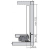 Tiroir sur mesure à l'anglaise LEGRABOX Free Blum - Hauteur : 193 mm