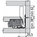 Tiroir sur mesure LEGRABOX Blum - Hauteur : 80 mm