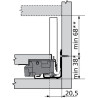 Tiroir sur mesure LEGRABOX Pure BLUM - Hauteur : 106 mm
