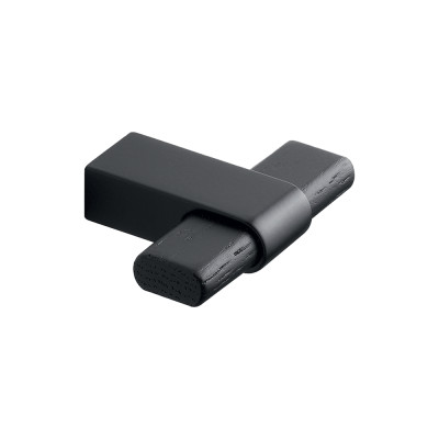 Bouton de meuble CROSSING de FURNIPART - Frêne noir et noir